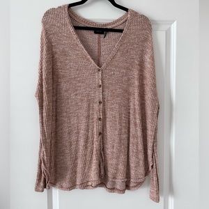 UO Out From Under Burnt Orange Heathered Sweater